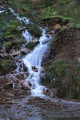 River flowing through a new path at Langsett Reservoir