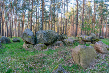 The prehistoric megalith tomb "Kaisergrab" near Haldensleben