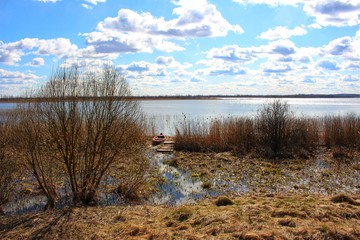 landscape with lake