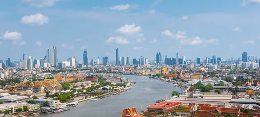 Plakat Aerial view of Bangkok, Thailand
