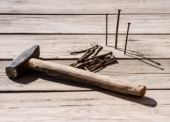 hammer and nails
