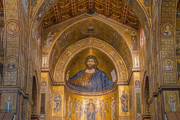 Interior of Duomo di Monreale, Sicily; Italy