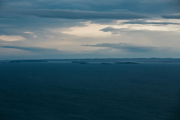 Dramatic clouds over the coast of New Zealand