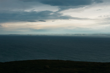 Dramatic clouds over the coast of New Zealand