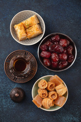 Arab tea and sweets