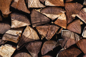 Fototapeta premium stack of firewood