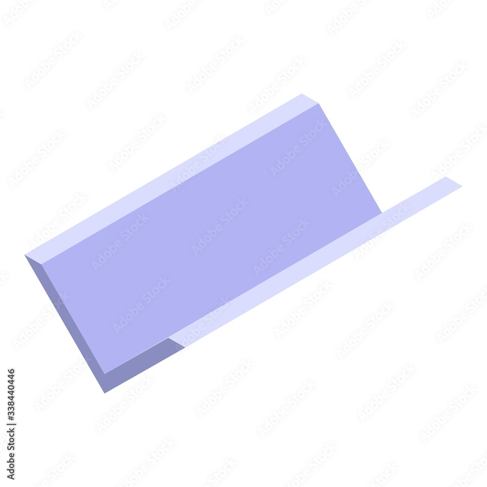 Poster clean gutter icon. isometric of clean gutter vector icon for web design isolated on white background
