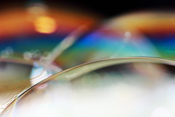 beautiful bubble on macro photography for backgounds