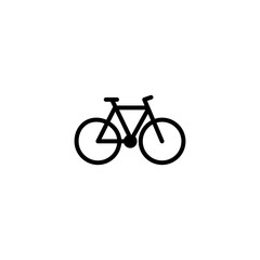 bicycle bike icon transportation symbol flat style