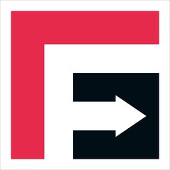 Letter F logo icon design template vector elements
