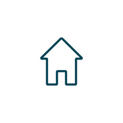 Home icon. house symbo lflat line design on white background