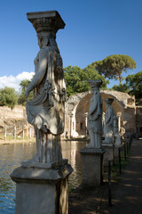 Statues of the Caryatides in the Canopus at Hadrian's Villa, Tivoli