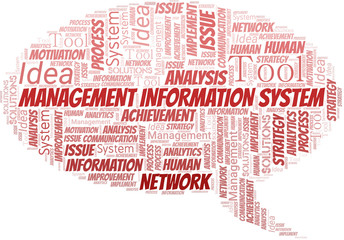 Management Information System typography vector word cloud. © sharafmaksumov
