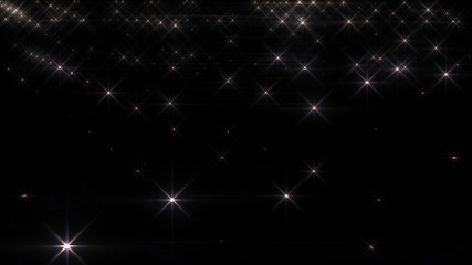 Obraz premium Glitter Shining Star Flash Light Wall 3D illustration background