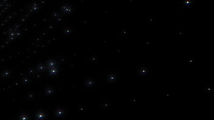 Glitter Shining Star Flash Light Wall 3D illustration background