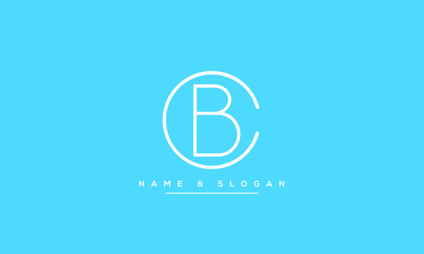 CB ,BC ,C ,B  Letter Logo Design with Creative Modern Trendy Typography