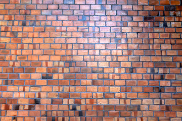 The brick wall background that was created to show the beautiful natural brickwork pattern from the unique clay brick pattern.
Copy space on the background of clay bricks for design work.