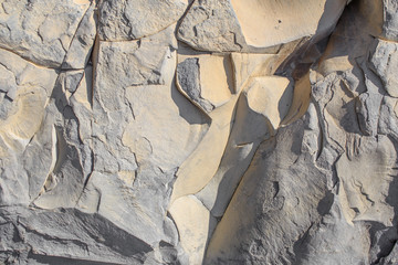 yellow-gray stones on the background