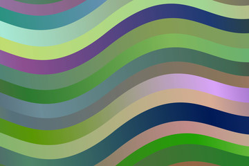 Green and blue waves vector background.