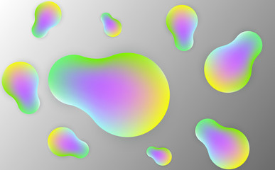 Abstract gradient background design - futuristic neon color fluid style background. Abstract graphic elements