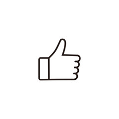 Like icon vector. hand like, hand thumb up icon