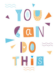 You can do this lettering poster. 