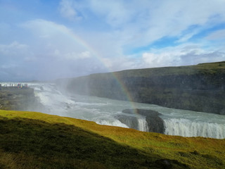 Gullfoss raindbow