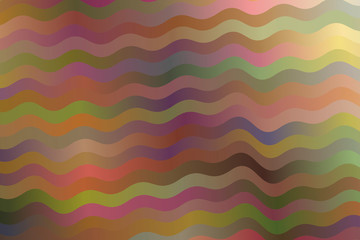 Pink, yellow and blue waves vector background.