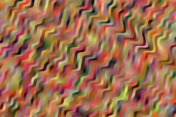 Obraz premium Red and yellow waves vector background.