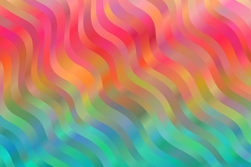 Red, yellow and blue waves vector background.