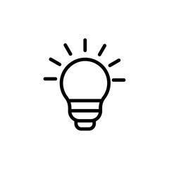 light bulb icon vector design template
