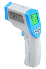 Infrared body thermometer isolated on white background - 3D illustration
