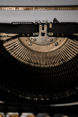 Typing "the end" on typewriter