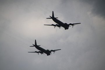 airplane in the sky