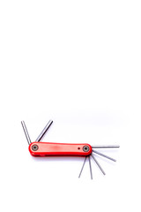 group allen key with isolated white background