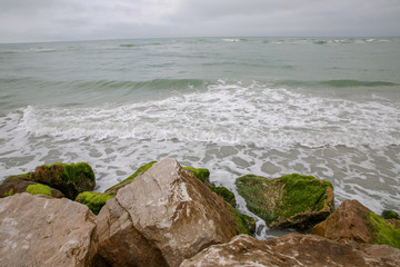 waves on the beach