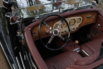 classical car dashboard