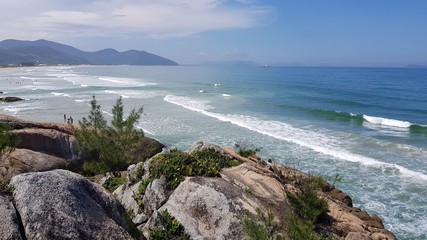 praia vista de cima