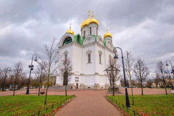 Orthodox church of St. Catherine. Catherine's Cathedral in Tsarskoe Selo (Pushkin), St Petersburg,...