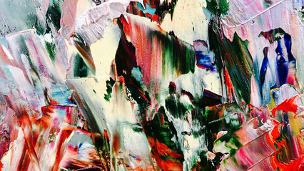 Colorful abstract background wallpaper. Modern motif visual art.  Mixtures of oil paint. Trendy...
