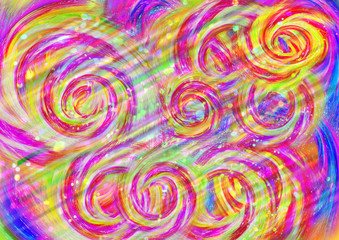 Fototapeta na wymiar colorful spiral background