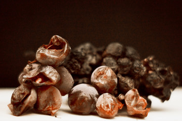 
photographic study on still life - bunches of putrefied grapes 3