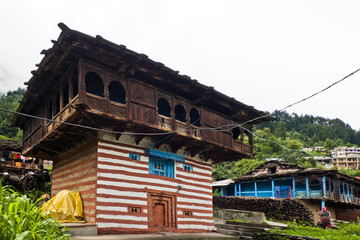 India, Himachal Pradesh, traditional house