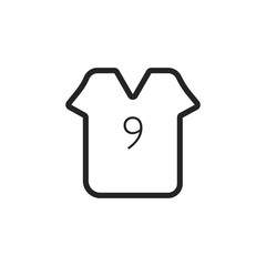 Soccer shirt icon. Jersey symbol modern, simple, vector, icon for website design, mobile app, ui. Vector Illustration