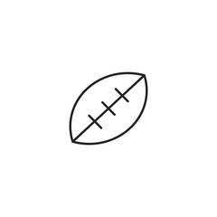 American football icon. Ball symbol modern, simple, vector, icon for website design, mobile app, ui. Vector Illustration