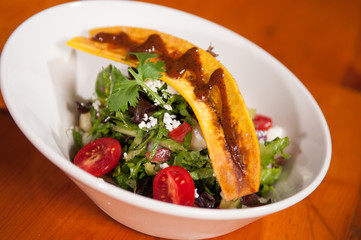 Chopped Salad with Plantain Chip