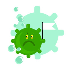 Vector image of a dangerous disease. 