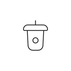 Cold drink icon. Beverage symbol modern, simple, vector, icon for website design, mobile app, ui. Vector Illustration