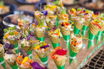 Colorful Cones of Ceviche