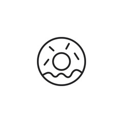 Donut icon. Dessert symbol modern, simple, vector, icon for website design, mobile app, ui. Vector Illustration